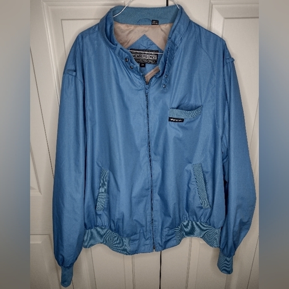 Members Only Other - Vintage Hong Kong Made MEMBERS ONLY Jacket Mens Sz 2XL XXL Blue 80s-90s Style